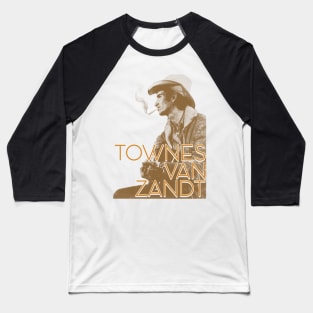 Townes Van Zandt - Live is to Fly Retro FanArt Baseball T-Shirt